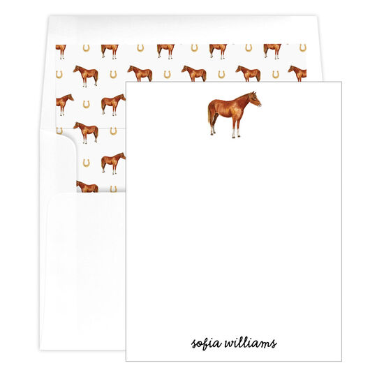 Horse Flat Note Cards
